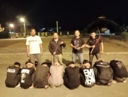 *Matikan Bibit Premanisme Sejak Dini, Polres Pringsewu Amankan Delapan Pemuda Pelaku Tawuran*