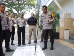 Kapolres Pesawaran Pimpin Langsung Tactical Floor Game (TFG) Pengamanan Debat Publik PSU 2025