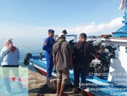 Sat Polairud Polres Pesawaran Hadir di Tengah Masyarakat: Kawal Penyebrangan Aman dan Cegah Kejahatan Laut Pesawaran