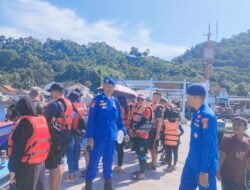 Sat Polairud Polres Pesawaran Gencarkan Binmas di Dermaga Ketapang, Tegaskan Komitmen Keselamatan