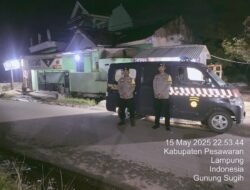 Guna Meminimalisir Pelaku Kejahatan, Polsek Kedondong Tingkatkan Patroli di Titik Rawan