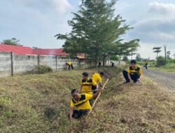 Wujudkan Lingkungan Kerja Bersih, Polres Pesawaran Gelar Kurve Bersama