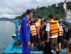 Pengamanan Jalur Laut Ditingkatkan, SatPolairud Polres Pesawaran Imbau Waspada Cuaca Ekstrem