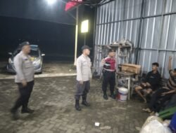 Patroli Malam Humanis, Polsek Gedong Tataan Jaga Kondusifitas Wilayah sampaikan Pesan Kamtibmas Kepada Masyarakat