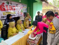 Polres Pesawaran Hadirkan Layanan Kesehatan Gratis dan Edukasi Stunting, Sambut Hari Bhayangkara ke-79