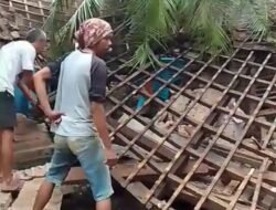 Angin Puting Beliung Porak Porandakan Rumah Warga di Pekon Banjarrejo