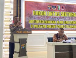 Polres Pesawaran dan Forkopimda Gelar Rakor Lintas Sektoral, Antisipasi Bencana Alam dan Karhutla