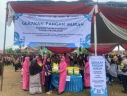 Polsek Kedondong Gelar Gerakan Pangan Murah, Sediakan Beras SPHP Harga Terjangkau