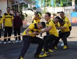 Polres Pesawaran Gelar Olahraga Bersama, Semarakkan HUT RI ke-80 dan Pererat Kebersamaan