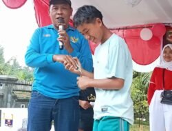 Meriah, Senam Bersama dan Jalan Sehat Warnai HUT RI ke-80 di Desa Tanjung Agung