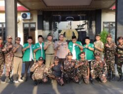 Silaturahmi Kapolres Pesawaran bersama GP Ansor dan Banser, Komitmen Jaga Bumi Andan Jejama Tetap Kondusif