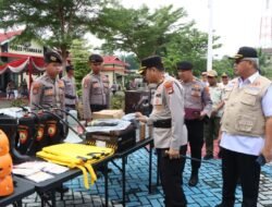 *Hadapi Ancaman Bencana Hidrometeorologi dan La Nina, Polres Pesawaran Gelar Apel Kesiapan Gabungan Lintas Sektoral*
