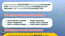 Update Prakiraan Cuaca Destinasi Wisata di Kabupaten Pesawaran Selasa 23 Desember 2025