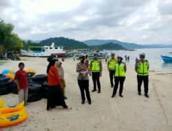 Libur Natal dan Tahun Baru, Sat Lantas Polres Pesawaran Intensifkan Patroli di Jalur Wisata Pantai