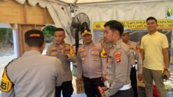 Kapolres Pesawaran Cek Kesiapan Pos Pengamanan Ketapang Jelang Operasi Lilin Krakatau 2025