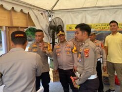 Kapolres Pesawaran Cek Kesiapan Pos Pengamanan Ketapang Jelang Operasi Lilin Krakatau 2025