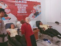 Sinergi Mitra Polri, Sat Binmas Polres Pesawaran Gelar Bakti Religi dan Donor Darah Peringati HUT Satpam ke-45