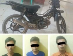 Gerak Cepat Tekab 308 Presisi Polsek Kedondong, Transaksi COD Motor Curian Digagalkan, Tiga Pelaku Berhasil Digelandang