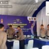 Wakapolres Pesawaran Sidak Dua Pos Pam di Tegineneng, Pastikan Pelayanan Mudik Optimal