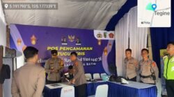 Wakapolres Pesawaran Sidak Dua Pos Pam di Tegineneng, Pastikan Pelayanan Mudik Optimal