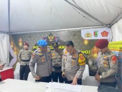*Pastikan Kesiapan Gerbang Masuk Pesawaran, Kapolres Cek Pos Pam Exit Tol BHO dan Tugu Keris