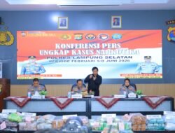 Polda Lampung Ungkap 17 Kasus Narkotika, Sita 179,5 Kg Sabu dan Selamatkan 948 Ribu Jiwa