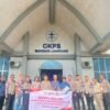 Peringati Hari Bhayangkara ke-80, Ditlantas Polda Lampung Gelar Bakti Religi di Gereja GKPS