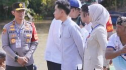 Kapolda Lampung Monitoring Pengamanan Kunjungan Kerja Wakil Presiden RI di Lampung Timur