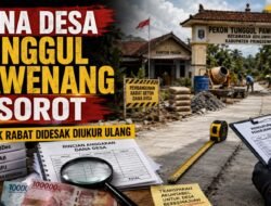 Dana Desa Tunggul Pawenang Rp2,01 Miliar Baru Dua Tahun Disorot, Proyek Rabat Ratusan Juta Didesak Diukur Ulang